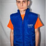 Мужской демисезонный жилет с эмблемой "Tamish Textille"